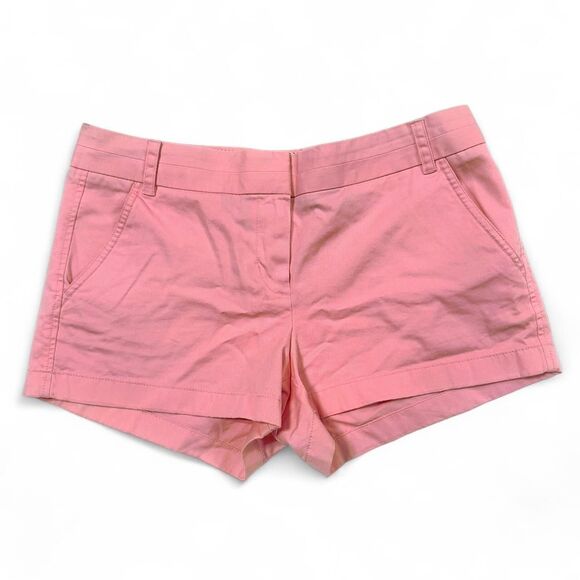 J. Crew Pink Chino Shorts Size 10 - Picture 1 of 6